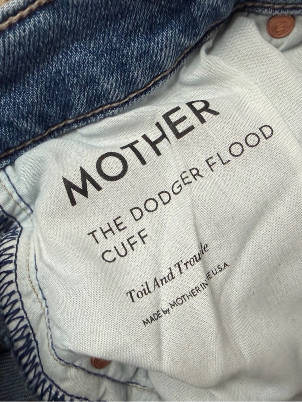 MOTHER Dodger Flood Cuff Jeans - Picture 2 of 5